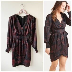 Evereve ALLISON JOY Sasha Surplice Mini Dress! XS